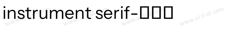 instrument serif字体转换